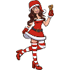 Weiblicher Weihnachtsmann