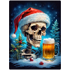 Christmas Skull Beer 1.5