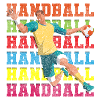 Handball player SIeger Jump Throw