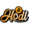 Hodl Bitcoin - BTC - élégamment incurvé