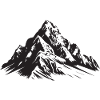 Mountains Symbol Silhouette