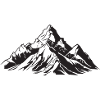 Mountains Hiking Symbol