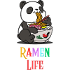 Cute Panda Eating Ramen