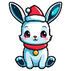 Bunny Christmas Illustration