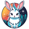 Bunny Christmas Illustration