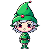 Elf Christmas Illustration