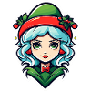 Elf Christmas Illustration