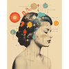 Aquarius collage art astrology