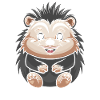 Porcupine Smiling