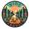 Ride Gravel - naklejka na koszulkę roweru gravelowego
