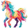 Buntes Pony