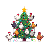 Jul med höns Kycklingägare Hönshus