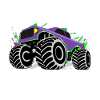 Rollender Monstertruck Abenteuer Drang