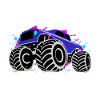 Rollender Monstertruck Abenteuer Drang