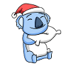 Koala Cute Tired Christmas