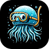 Octopus with Diving Goggles Comic