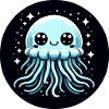 Jellyfish Blue Eyes Stars