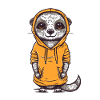 Cute anime style Meerkat Kawaii