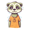 Mignon style anime Meerkat Kawaii