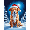 Winterlandschaft Hund 3.8