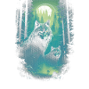 Fantasy Wolves Wolf Moonlight Illustration