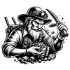 Cool bearded man