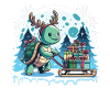 Turtle Christmas Sleigh Gifts
