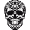 Black White Skull Pattern