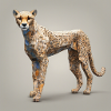 Low Poly Gepard