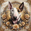Bullterrier Art Deco Love