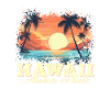 Anni '70 '80 Hawaiian Island Palm Beach - Grande