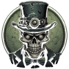 Steampunk Zombie Skull