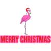 Flamingo Merry Christmas