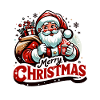 Merry Christmas - Santa Illustration