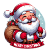 Merry Christmas - Santa Illustration