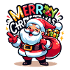 Merry Christmas - Santa Illustration
