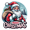 Merry Christmas - Santa Illustration