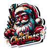 Merry Christmas - Santa Illustration