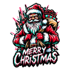 Merry Christmas - Santa Illustration