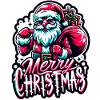 Merry Christmas - Santa Illustration