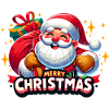 Merry Christmas - Santa Illustration