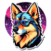 German Shepherd Illustration