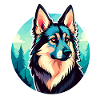 German Shepherd Illustration