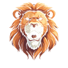 Lion souriant