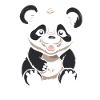 Big Panda Panda Ours Souriant