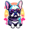 French Bulldog Dog Illustration