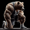 Muscoli Orso Sport Fantasia Animale