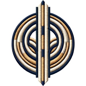 Art Deco Elegance Embroidered