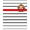 Marinière noire bande singe