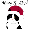 Meowy X-mas santacat - tuxedo